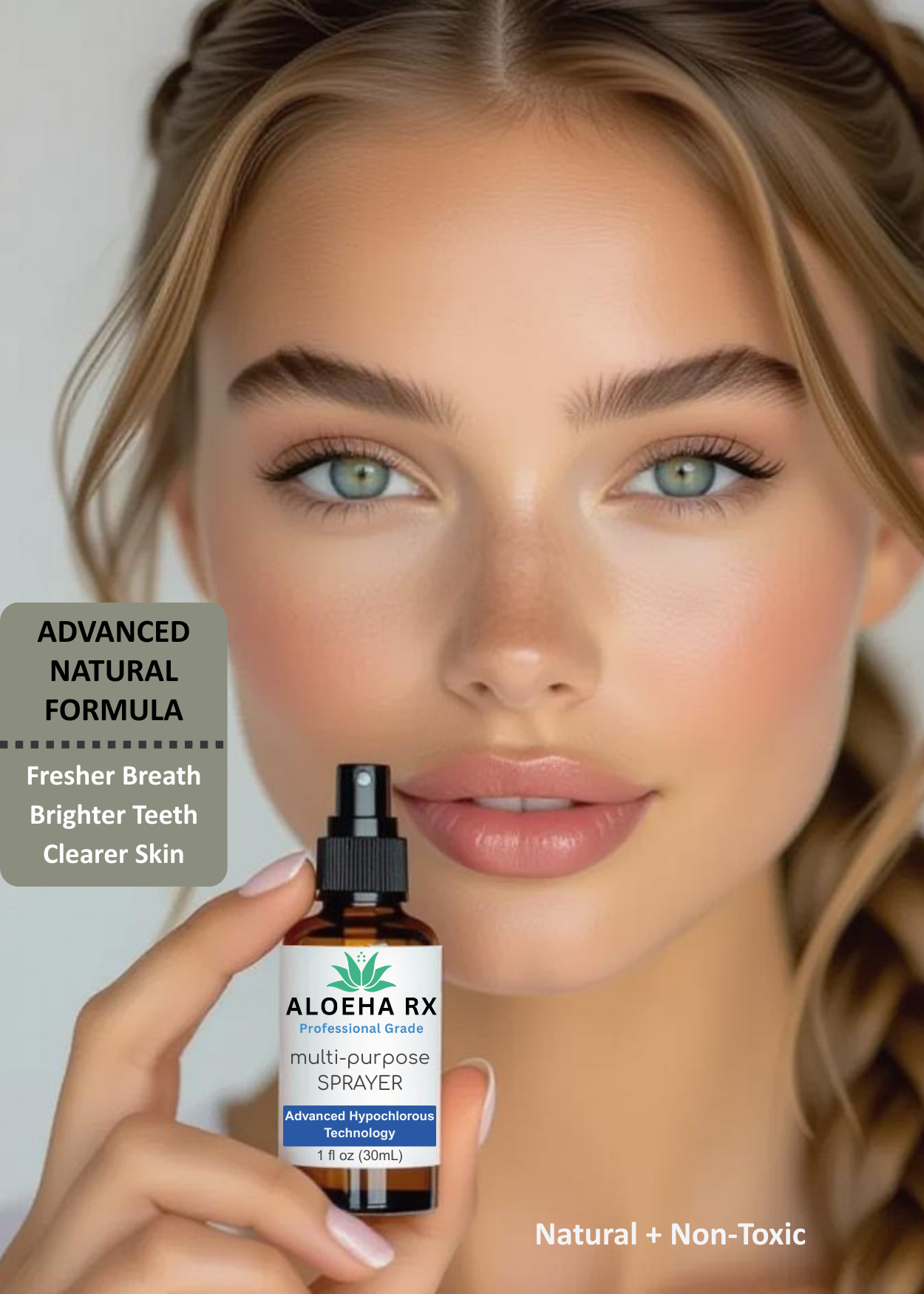 ALOEHA RX™ [Supercharged] HOCl Mouthwash + Multi-Purpose Spray